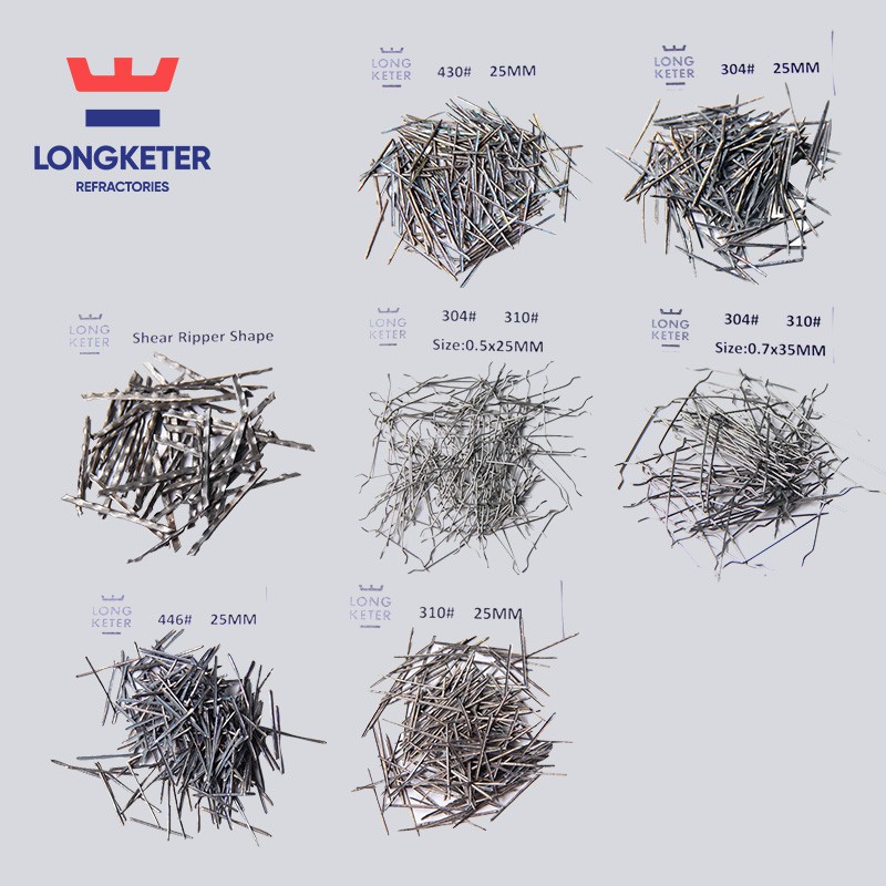 Defnyddio Ffibrau Dur Anhydrin